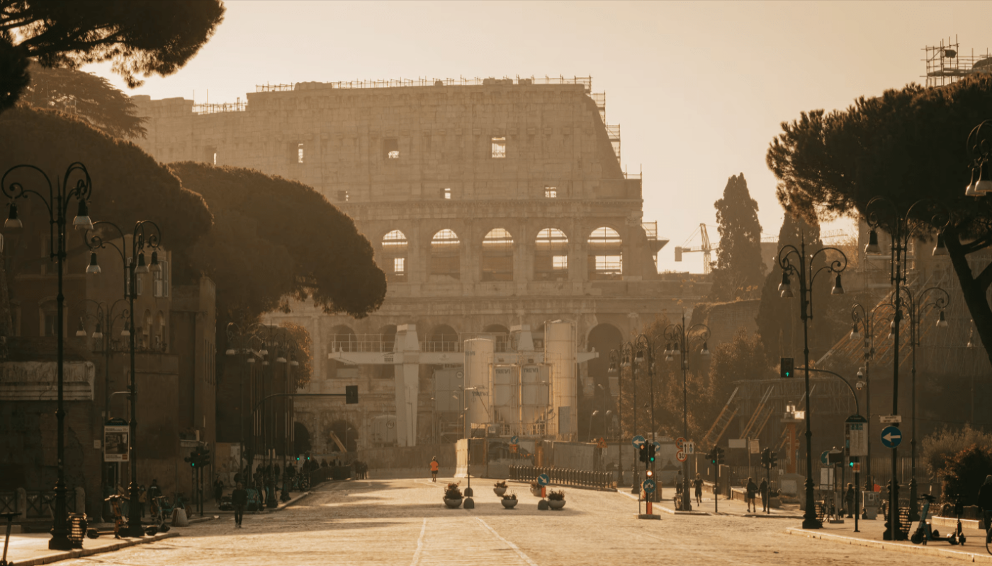 the Colosseum in Rome